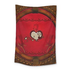 Beautiful Elegant Hearts With Roses Small Tapestry