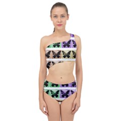 Seamless Wallpaper Butterfly Spliced Up Two Piece Swimsuit by Pakrebo