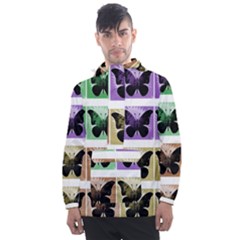 Seamless Wallpaper Butterfly Men s Front Pocket Pullover Windbreaker by Pakrebo