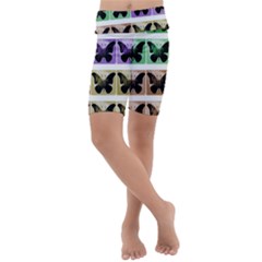 Seamless Wallpaper Butterfly Kids  Lightweight Velour Cropped Yoga Leggings