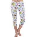 Summer Pattern Design Colorful Capri Yoga Leggings View1