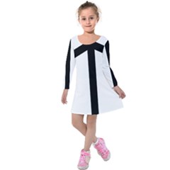 Grapevine Cross Kids  Long Sleeve Velvet Dress by abbeyz71