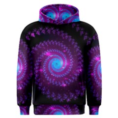 Fractal Spiral Space Galaxy Men s Overhead Hoodie by Pakrebo