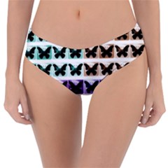 Seamless Wallpaper Butterfly Pattern Reversible Classic Bikini Bottoms by Pakrebo