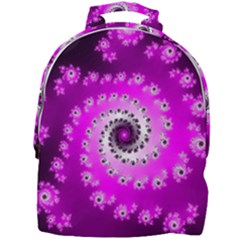 Fractal Pink Spiral Helix Mini Full Print Backpack by Pakrebo