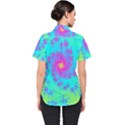 Spiral Fractal Abstract Pattern Women s Short Sleeve Shirt View2