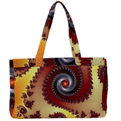 Fractal Rendering Spiral Twist Canvas Work Bag by Pakrebo