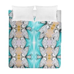 Seamless Wallpaper Pattern Symmetry Art Duvet Cover Double Side (full/ Double Size) by Pakrebo