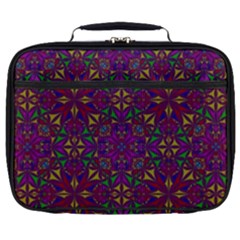 Triangle Pattern Kaleidoscope Color Full Print Lunch Bag by Pakrebo