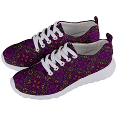 Triangle Pattern Kaleidoscope Color Men s Lightweight Sports Shoes