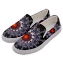 Fractal Rendering Spiral Helix Men s Canvas Slip Ons View2