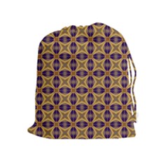 Seamless Wallpaper Pattern Ornament Vintage Drawstring Pouch (XL)