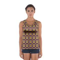 Seamless Wallpaper Pattern Ornament Vintage Sport Tank Top 