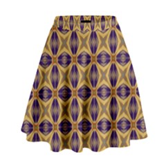 Seamless Wallpaper Pattern Ornament Vintage High Waist Skirt by Pakrebo