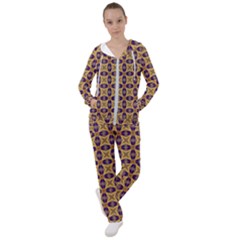 Seamless Wallpaper Pattern Ornament Vintage Women s Tracksuit