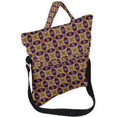 Seamless Wallpaper Pattern Ornament Vintage Fold Over Handle Tote Bag