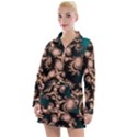 Fractal Pattern Abstraction Women s Long Sleeve Casual Dress View1