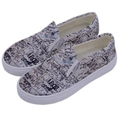 Messages Note Notitiebord Memo Kids  Canvas Slip Ons by Pakrebo