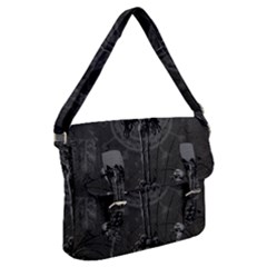 Awesome Crow Skeleton With Skulls Buckle Messenger Bag by FantasyWorld7