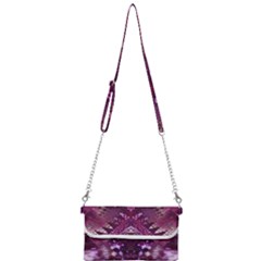 Pink Fractal Lace Mini Crossbody Handbag by KirstenStar