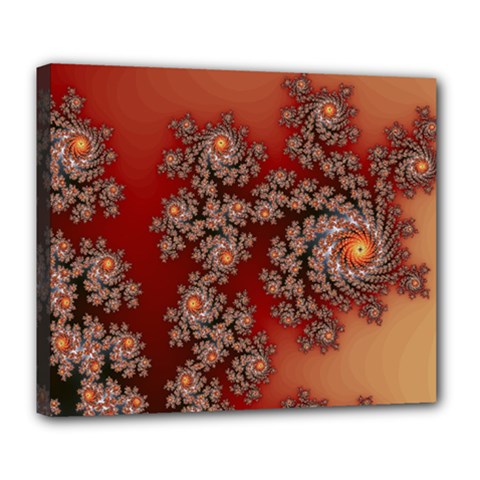 Fractal Rendering Pattern Abstract Deluxe Canvas 24  X 20  (stretched)
