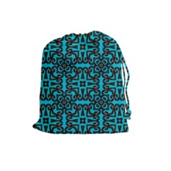 Pattern Seamless Ornament Abstract Drawstring Pouch (large) by Pakrebo