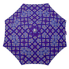 Symmetry Digital Art Pattern Blue Straight Umbrellas