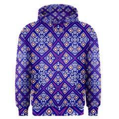 Symmetry Digital Art Pattern Blue Men s Pullover Hoodie