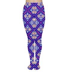 Symmetry Digital Art Pattern Blue Tights