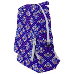 Symmetry Digital Art Pattern Blue Travelers  Backpack