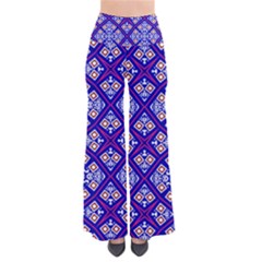 Symmetry Digital Art Pattern Blue So Vintage Palazzo Pants