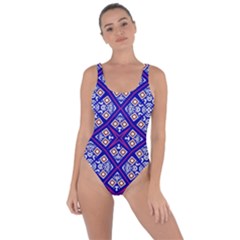 Symmetry Digital Art Pattern Blue Bring Sexy Back Swimsuit