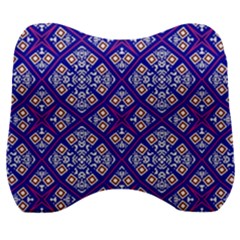 Symmetry Digital Art Pattern Blue Velour Head Support Cushion