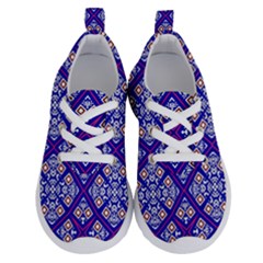 Symmetry Digital Art Pattern Blue Running Shoes