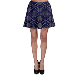 Seamless Pattern Ornament Symmetry Skater Skirt by Pakrebo