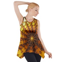 Background Colorful Graphic Design Side Drop Tank Tunic by Pakrebo