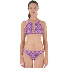 Seamless Wallpaper Geometric Pink Perfectly Cut Out Bikini Set by Pakrebo