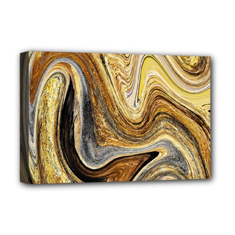 Abstract Acrylic Art Artwork Deluxe Canvas 18  X 12  (stretched) by Pakrebo