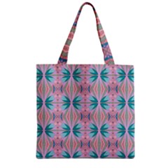 Seamless Wallpaper Pattern Zipper Grocery Tote Bag