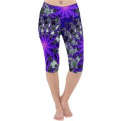 Fractal Rendering Digital Art Lightweight Velour Cropped Yoga Leggings