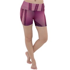 Background Pink Pattern Lightweight Velour Yoga Shorts by Pakrebo