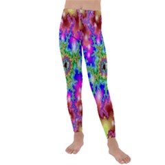 Fractals Abstraction Space Kids  Lightweight Velour Leggings