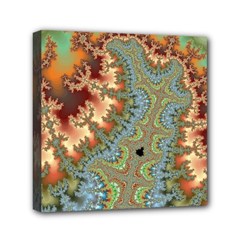 Fractal Rendering Pattern Abstract Mini Canvas 6  X 6  (stretched) by Pakrebo