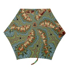 Fractal Rendering Pattern Abstract Mini Folding Umbrellas by Pakrebo