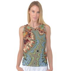 Fractal Rendering Pattern Abstract Women s Basketball Tank Top by Pakrebo