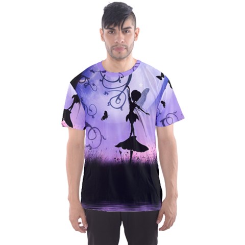 Cute Fairy Dancing In The Night Men s Sports Mesh Tee by FantasyWorld7