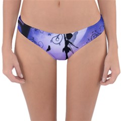 Cute Fairy Dancing In The Night Reversible Hipster Bikini Bottoms by FantasyWorld7