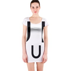 Uh Duh Short Sleeve Bodycon Dress by FattysMerch