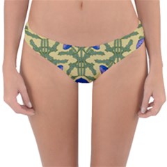 Pattern Thistle Structure Texture Reversible Hipster Bikini Bottoms by Pakrebo