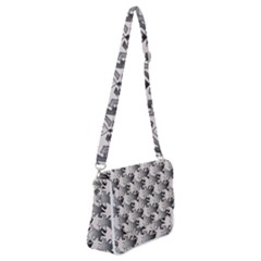 Seamless Tessellation Background Shoulder Bag with Back Zipper